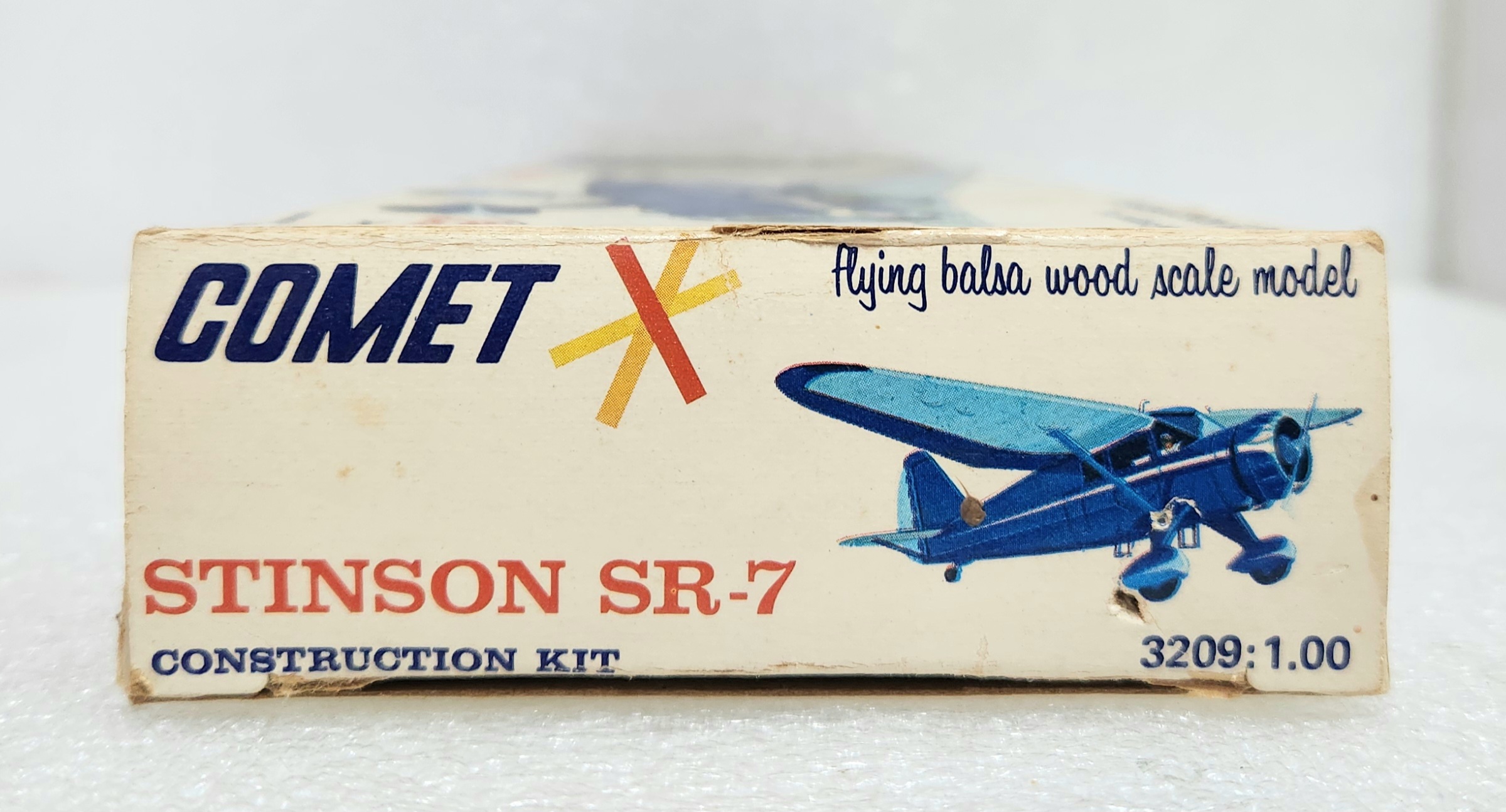 vintage-1974-comet-stinson-sr-7-balsa-wood-airplane-model-kit-complete-in-box-6 Vintage 1974 Comet Stinson SR-7 Balsa Wood Airplane Model Kit Complete in Box 6