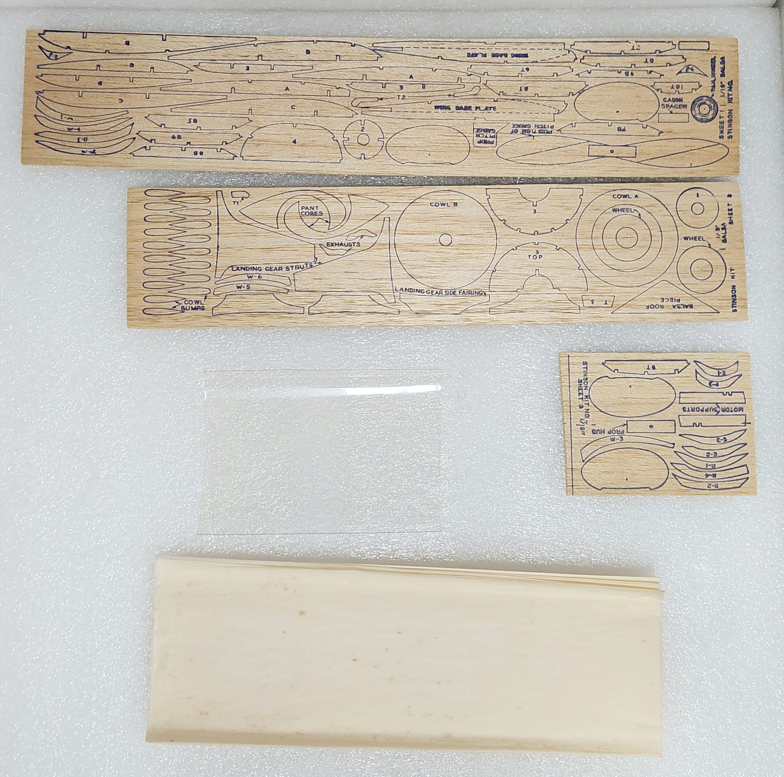 vintage-1974-comet-stinson-sr-7-balsa-wood-airplane-model-kit-complete-in-box-8 Vintage 1974 Comet Stinson SR-7 Balsa Wood Airplane Model Kit Complete in Box 8