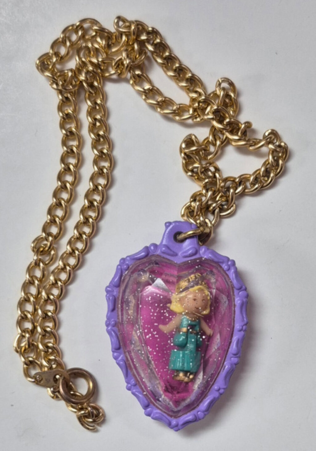 1993 Bluebird Toys Polly Pocket Polly's Heart Crystal Pendant - Complete 1