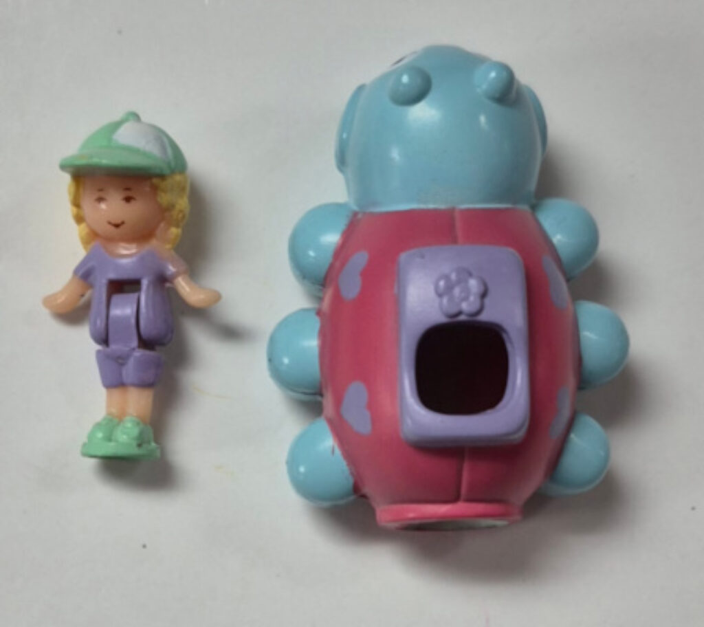 1992 Bluebird Toys Polly Pocket Polly's Ladybird Pen Pal Pencil Topper - Complete 1