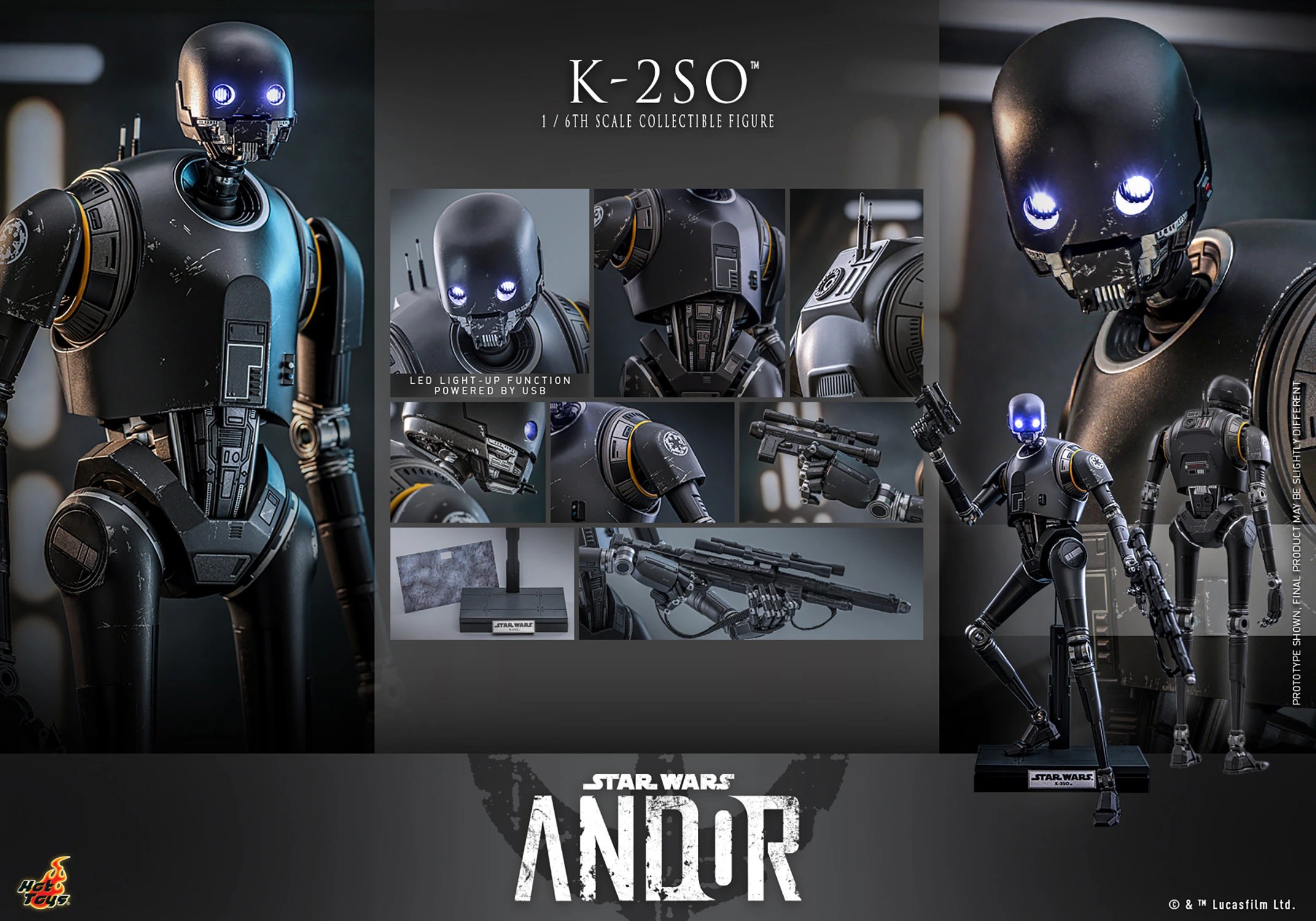 hot-toys-tms156-star-wars-andor-k-2so-3 Hot Toys TMS156 Star Wars: Andor K-2SO 1:6 Scale Figure 3