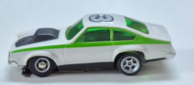 autoworld-3-chevy-pro-stock-vega-body-on-aurora-xlerators-chassis-3 Aurora Xlerators Chassis with Autoworld #3 Chevy Vega Pro Stock Body HO Slot Car: Track Tested 3
