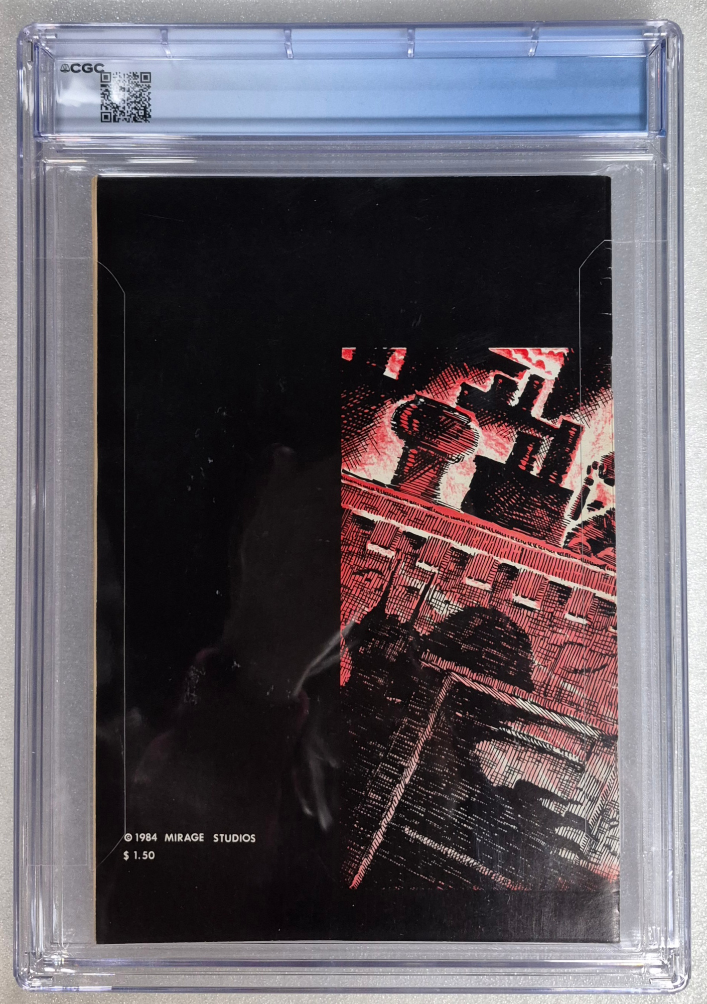 mirage-studios-first-print-teenage-mutant-ninja-turtles-1-cgc-graded-8.0-25 1984 Mirage Studios Teenage Mutant Ninja Turtles #1 CGC-Graded 8.0, First Print with Mailer Envelope 25