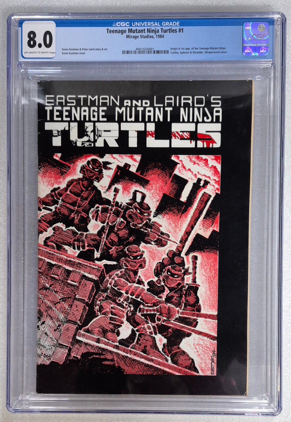 1984 Mirage Studios Teenage Mutant Ninja Turtles #1 CGC-Graded 8.0, First Print with Mailer Envelope 26