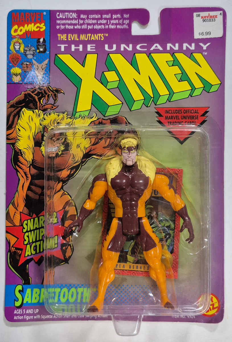toy-biz-the-uncanny-x-men-evil-mutants-snarl-and-swipe-sabretooth-1 Toy Biz The Uncanny X-Men Evil Mutants Sabretooth Action Figure: Mint on Card 1