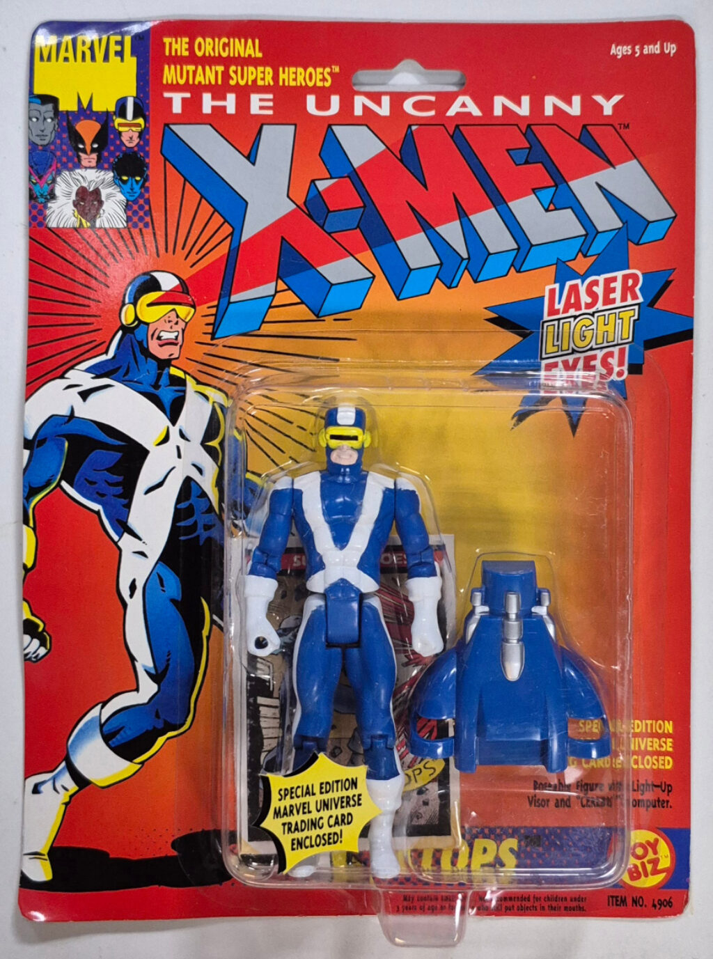Toy Biz The Uncanny X-Men Cyclops Action Figure: Mint on Card 1