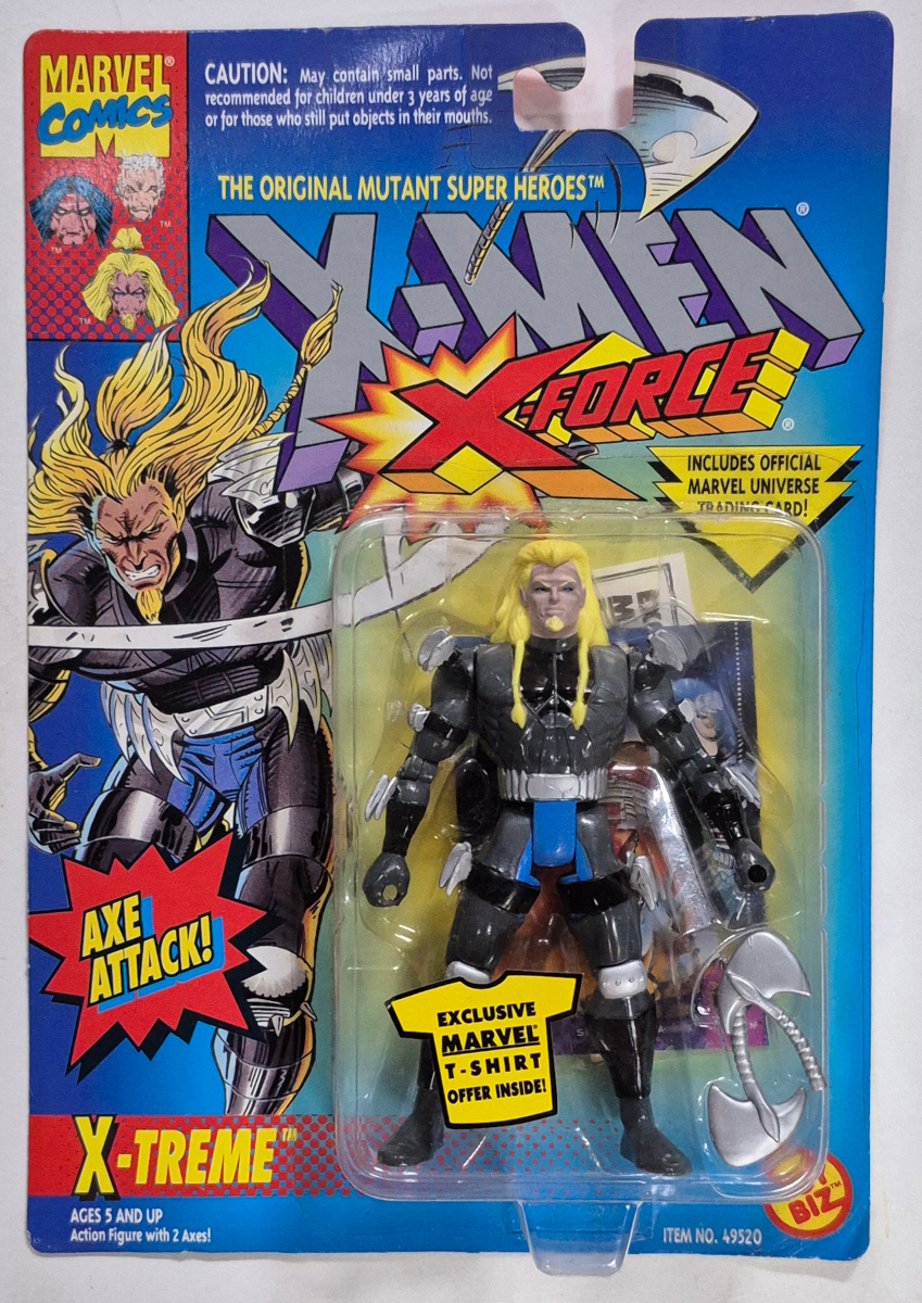 toy-biz-x-men-x-force-axe-attack-x-treme-1 Toy Biz X-Men X-Force X-treme Action Figure: Mint on Card 1