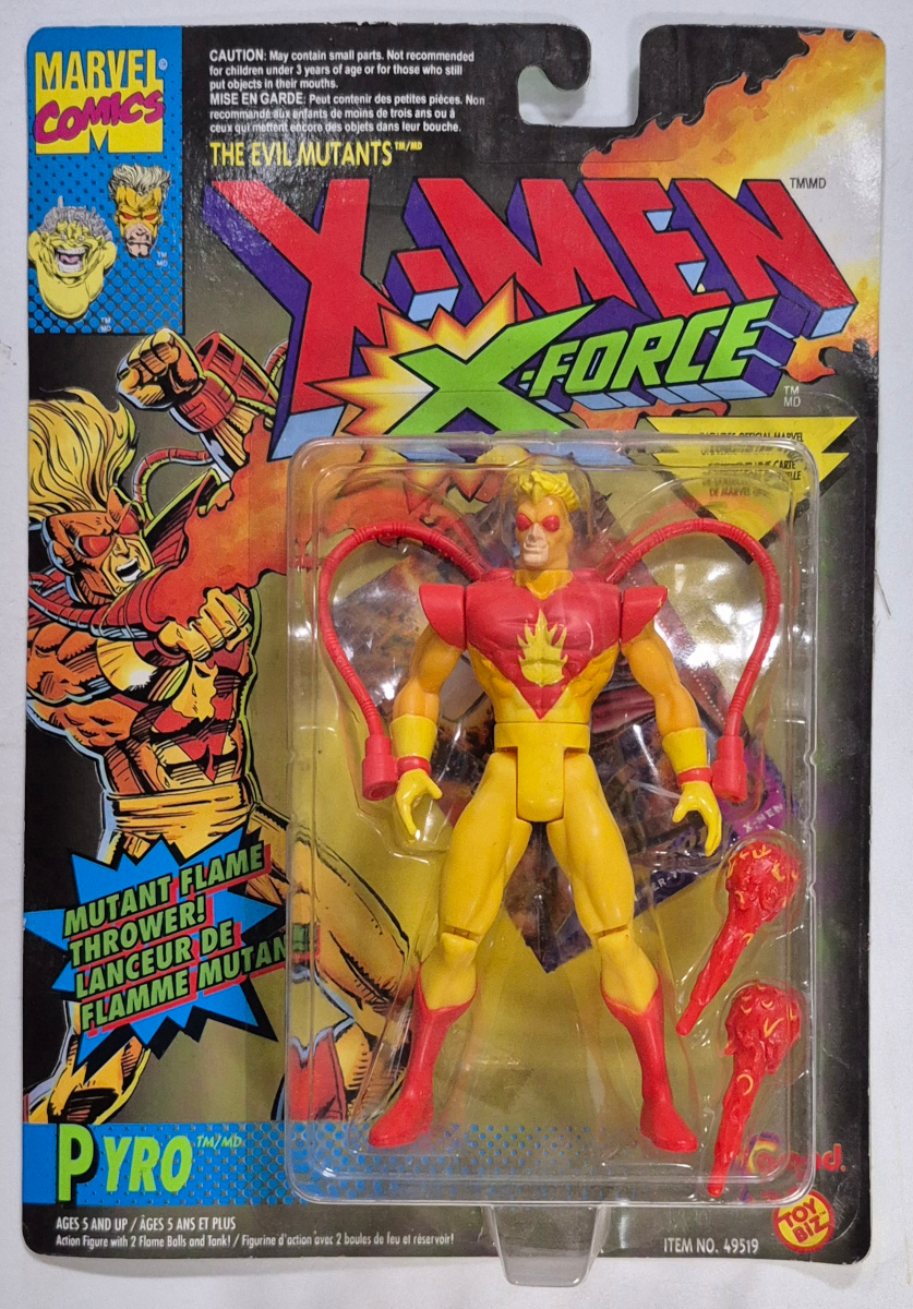 Toy Biz X-Men X-Force Pyro Action Figure: Mint on Card 1