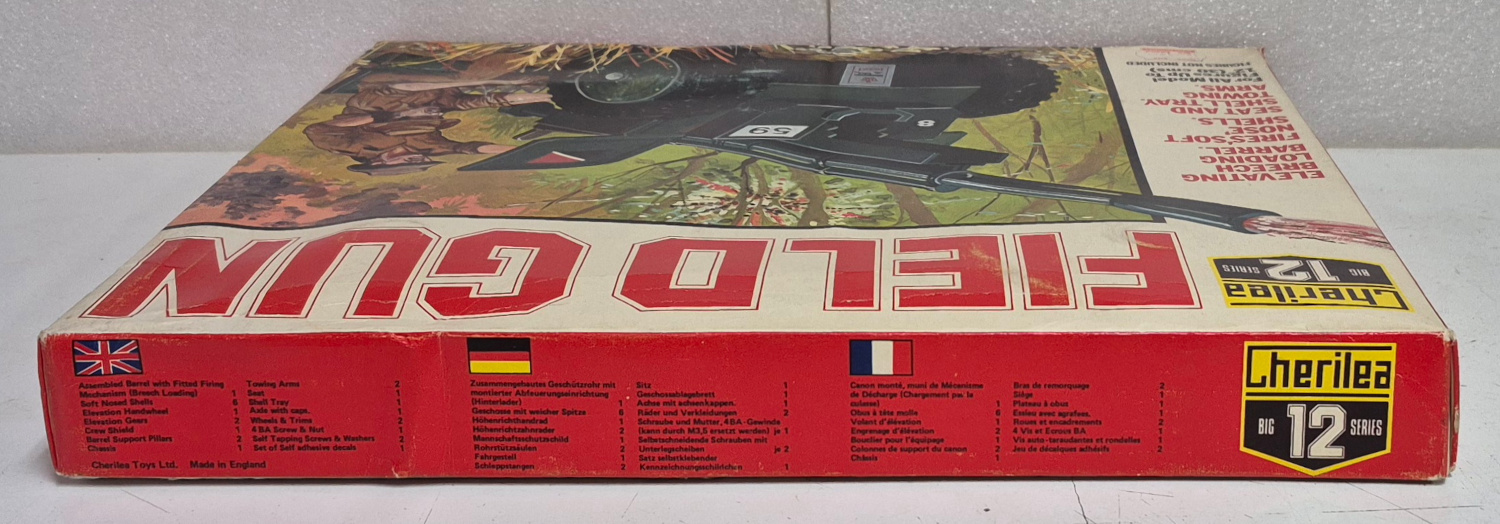cherilea-big-12-series-gi-joe-field-gun-in-box-2 1970 Cherilea G.I. Joe Big 12 Series Field Gun Complete in Box 2