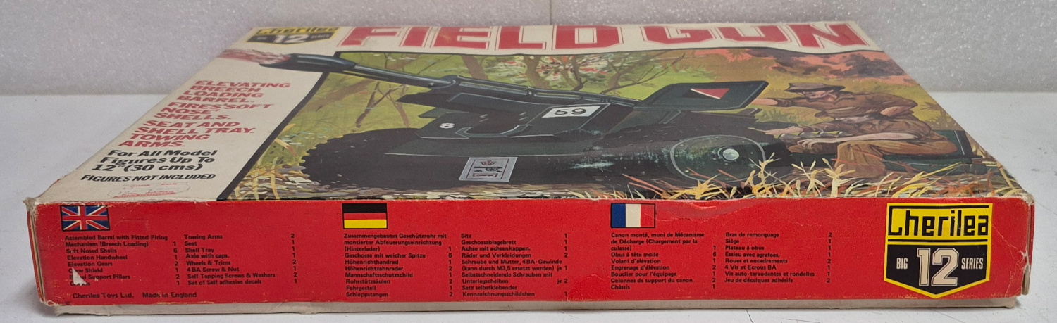 cherilea-big-12-series-gi-joe-field-gun-in-box-3 1970 Cherilea G.I. Joe Big 12 Series Field Gun Complete in Box 3