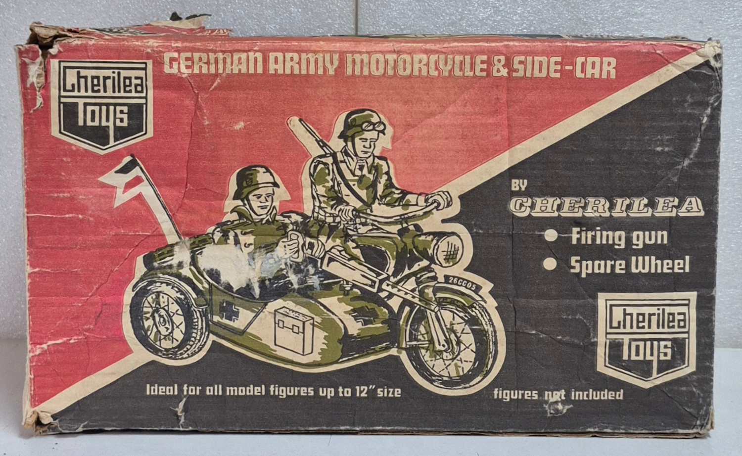 cherilea-toys-gi-joe-german-army-motorcycle-and-sidecar-in-box-1 1970 Cherilea G.I. Joe German Army Motorcycle & Sidecar in Box 1