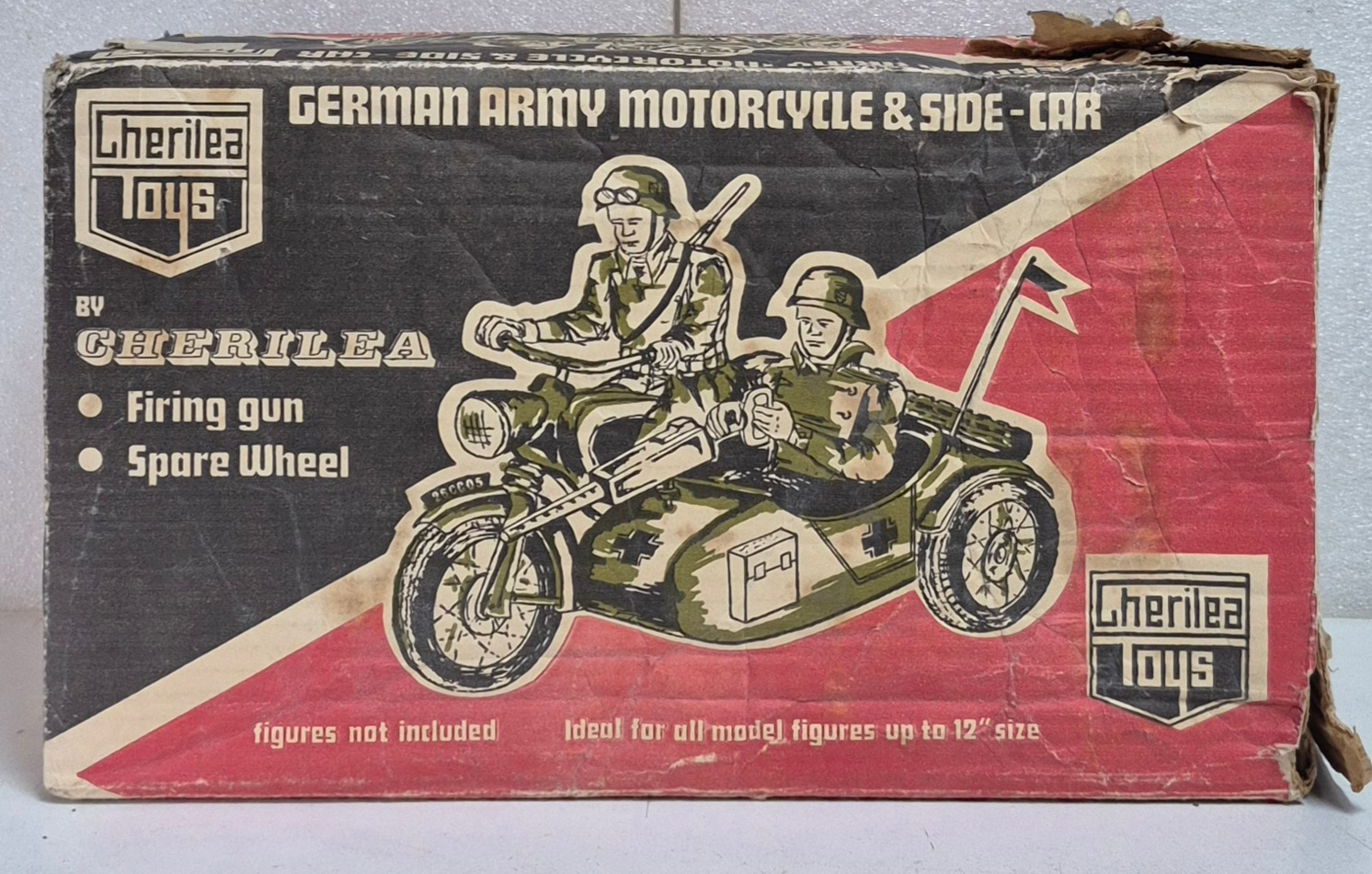 cherilea-toys-gi-joe-german-army-motorcycle-and-sidecar-in-box-2 1970 Cherilea G.I. Joe German Army Motorcycle & Sidecar in Box 2