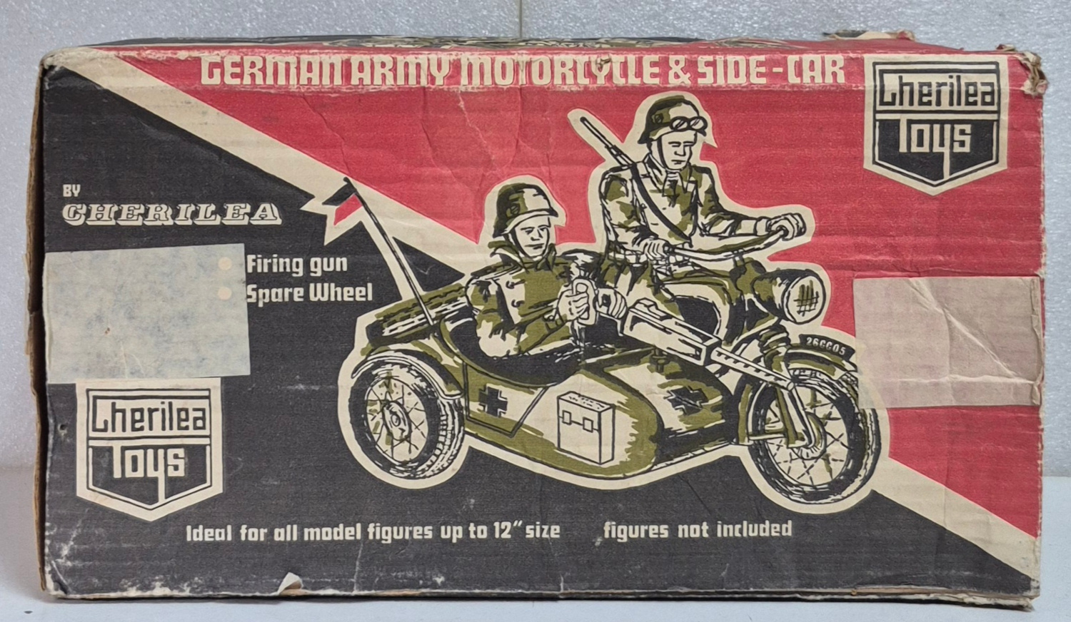 cherilea-toys-gi-joe-german-army-motorcycle-and-sidecar-in-box-3 1970 Cherilea G.I. Joe German Army Motorcycle & Sidecar in Box 3