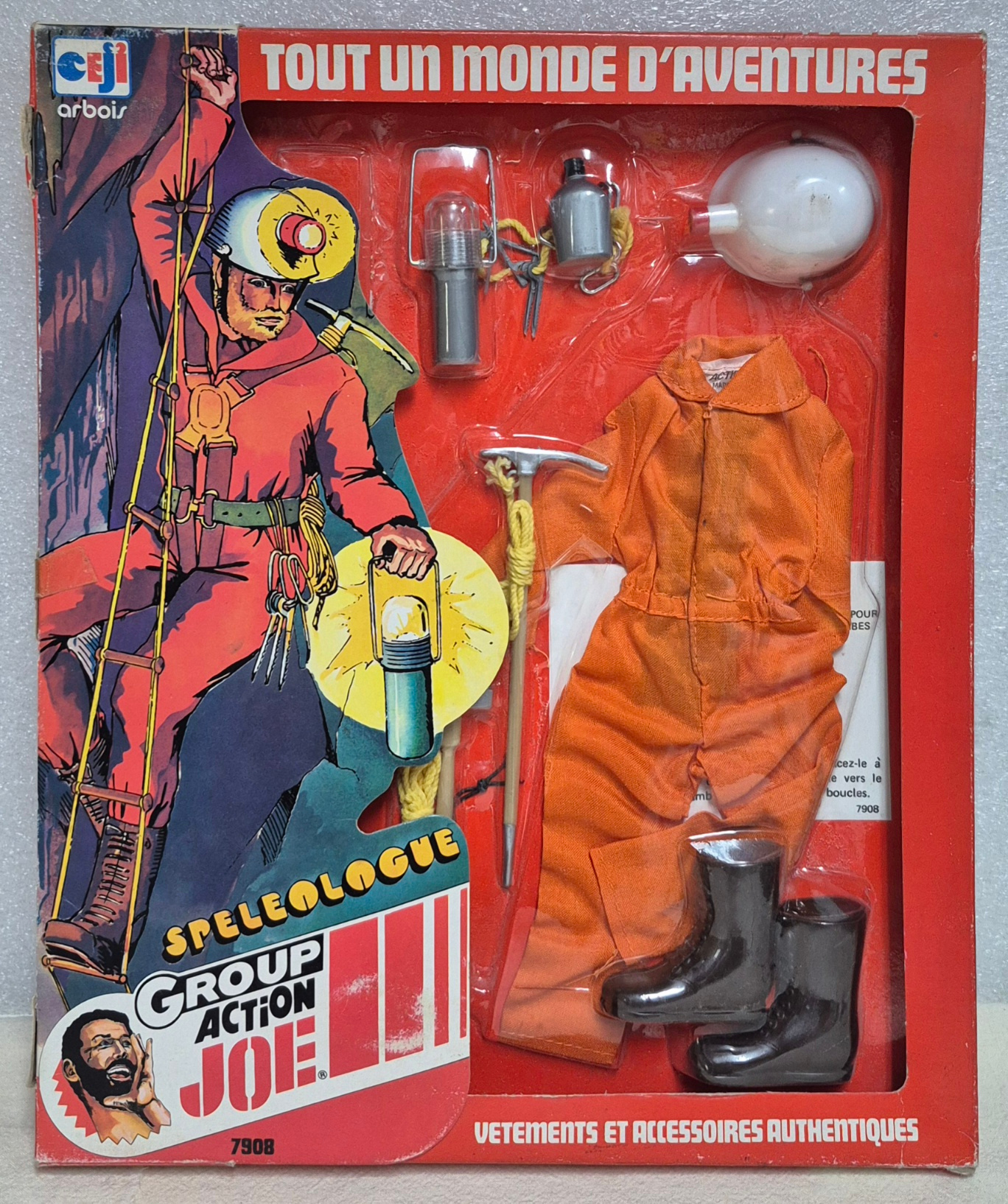1976 Hasbro Ceji Arbois G.I. Joe Group Action Joe Spéléologue (Cave Specialist) Outfit - Mint in Package 1