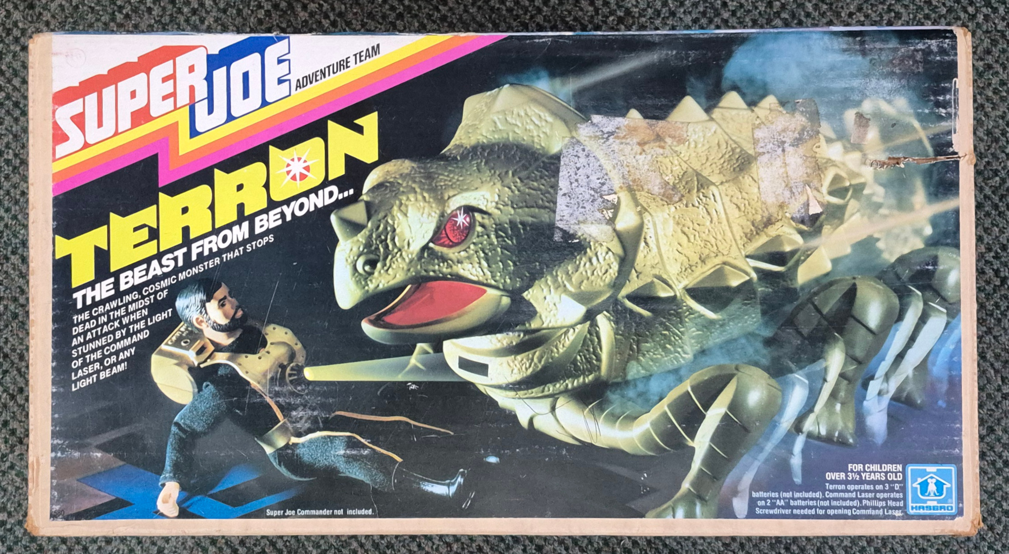 hasbro-super-joe-adventure-team-terron-in-box-1 1978 Hasbro G.I. Joe Super Joe Adventure Team Terron Complete in Box: Works! 1