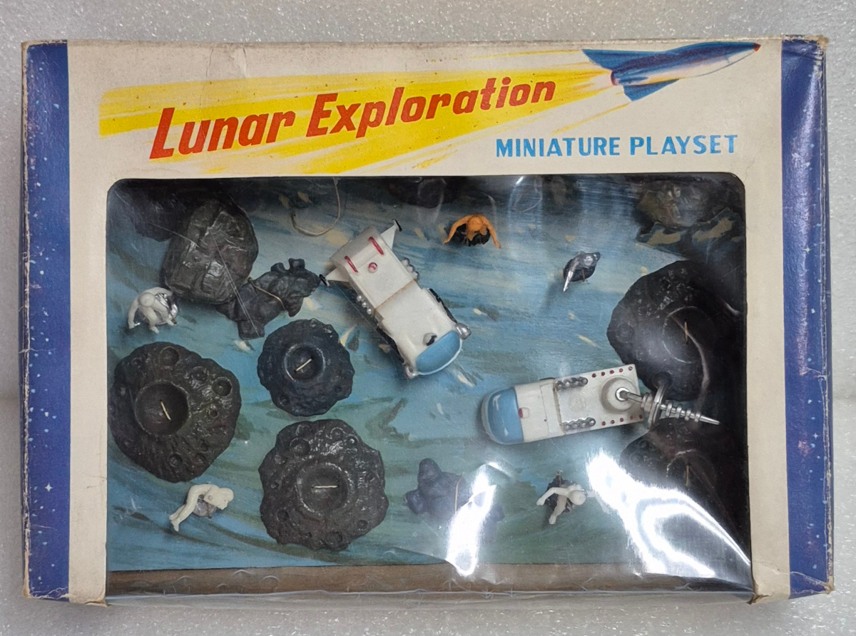 marx-lunar-exploration-large-blue-planet-miniature-playset-2 MIB 1970 Marx Lunar Exploration Large Blue Planet Miniature Playset 2