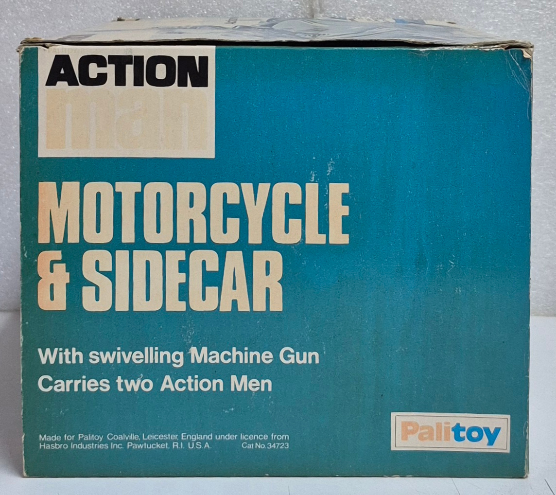palitoy-action-man-motorcycle-sidecar-in-box-6 1976 Palitoy G.I. Joe Action Man Motorcycle & Sidecar Complete in Box 5