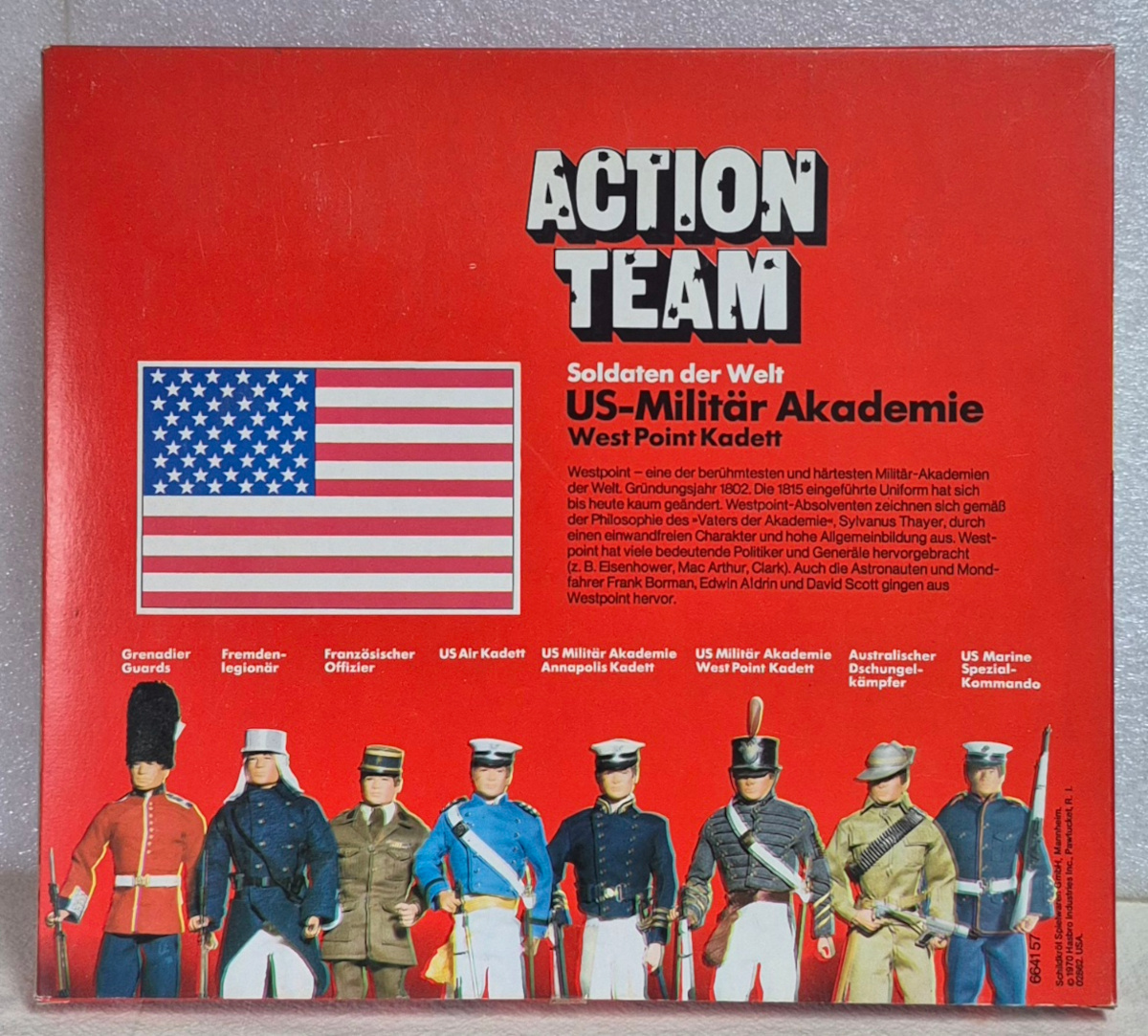 schildkrot-hasbro-gi-joe-action-team-soldaten-der-welt-us-militar-akademie-west-point-kadett-outfit-set-2 1970 Schildkrot Hasbro G.I. Joe Action Team Soldaten der Welt US-Militar Akademie West Point Kadett Uniform Set : Mint in Box 2