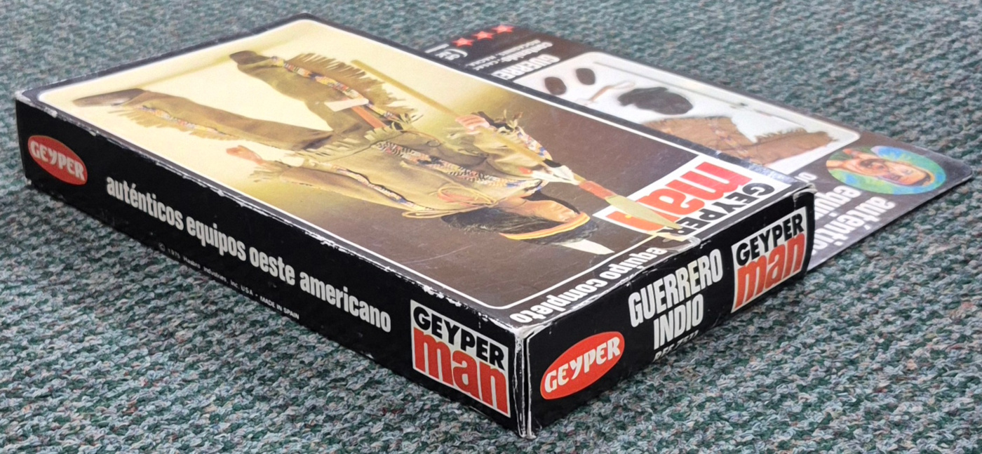 geyperman-autenticos-equipos-oeste-americano-guerrero-indio-7511-3 MIB 1975 Geyperman Hasbro Autenticos Equipos Oeste Guerrero Indio Set #7511: Mint in Box 3