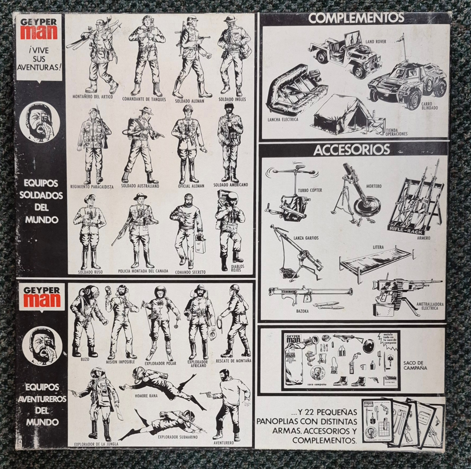 geyperman-hasbro-gi-joe-7205-explorador-submarino-2 MIP 1975 Geyperman Hasbro G.I. Joe Explorador Submarino Set #7205: Mint in Package 2
