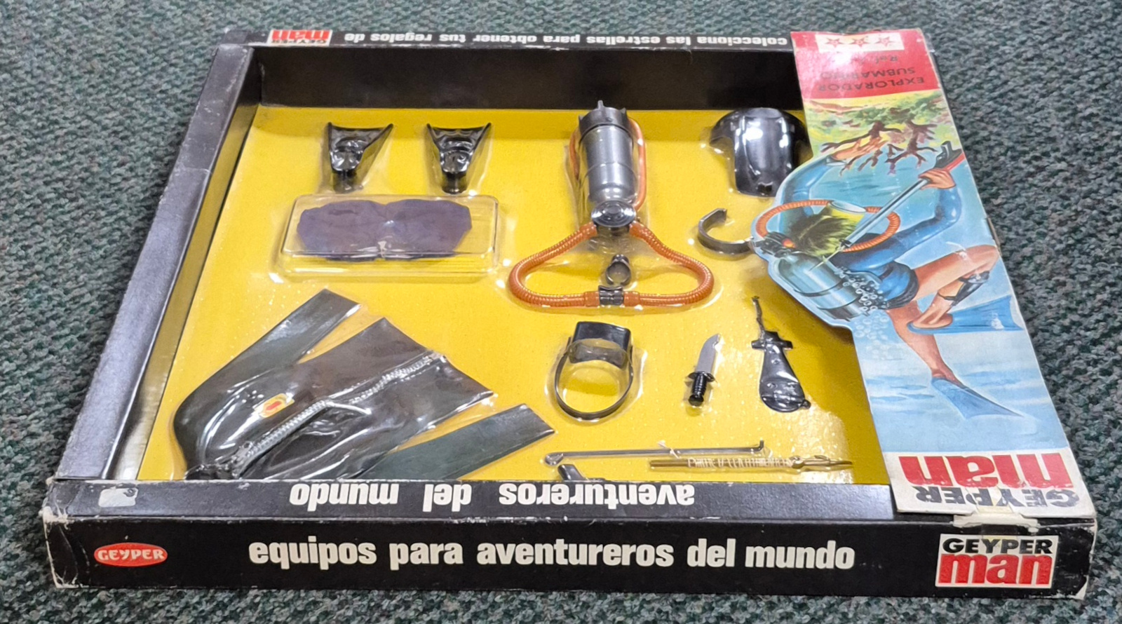 geyperman-hasbro-gi-joe-7205-explorador-submarino-3 MIP 1975 Geyperman Hasbro G.I. Joe Explorador Submarino Set #7205: Mint in Package 3