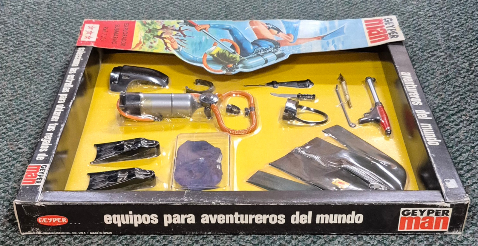 geyperman-hasbro-gi-joe-7205-explorador-submarino-5 MIP 1975 Geyperman Hasbro G.I. Joe Explorador Submarino Set #7205: Mint in Package 5