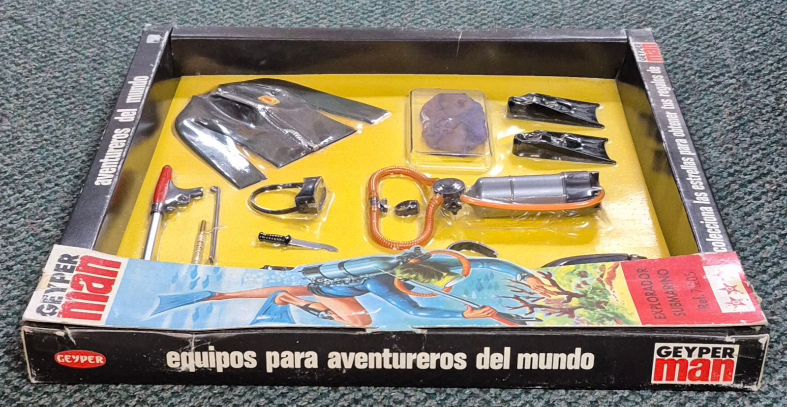 geyperman-hasbro-gi-joe-7205-explorador-submarino-6 MIP 1975 Geyperman Hasbro G.I. Joe Explorador Submarino Set #7205: Mint in Package 6