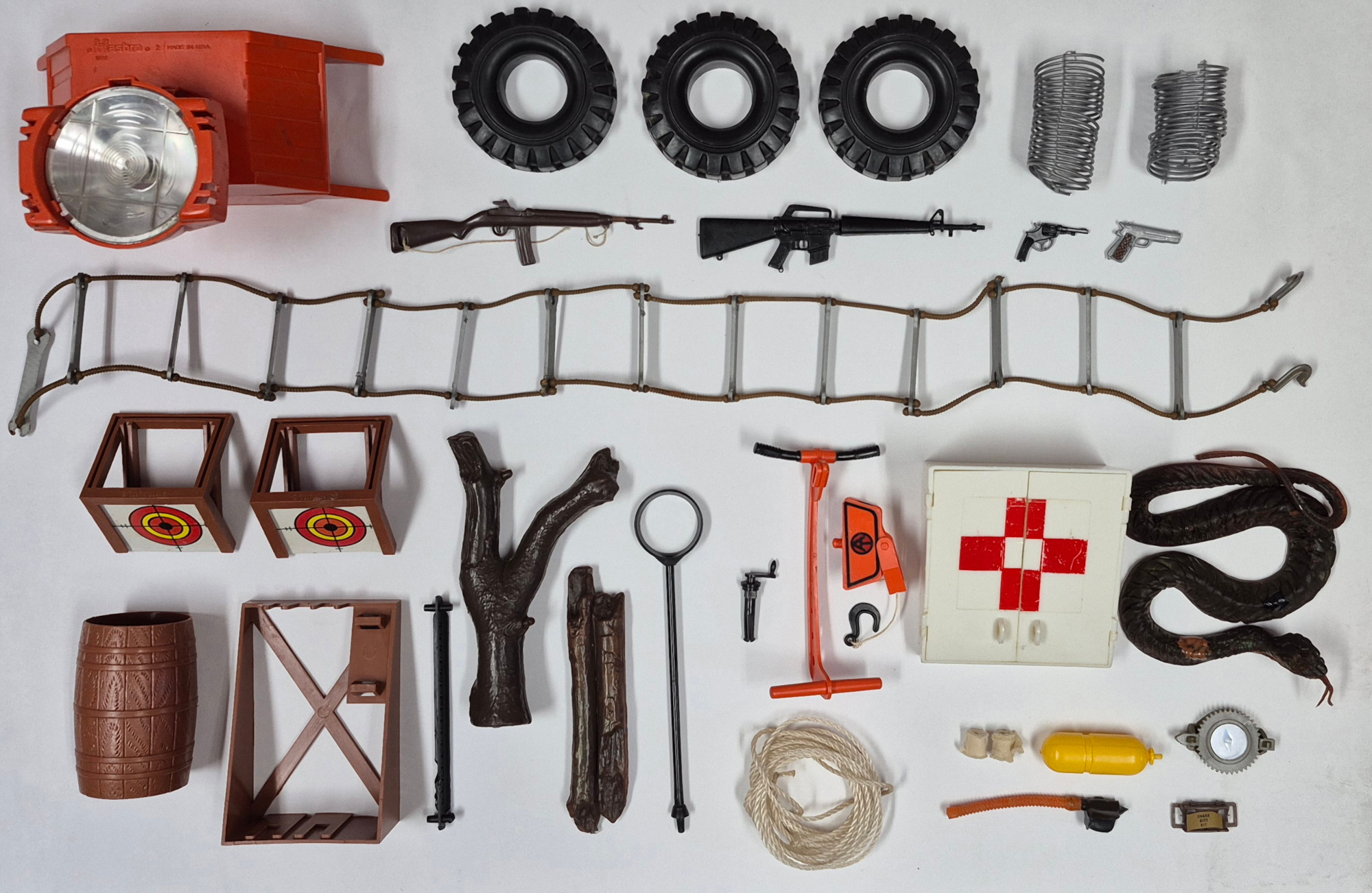 hasbro-1973-gi-joe-adventure-team-training-center-slide-for-survival-with-sears-exclusive-searchlight-11 Hasbro 1973 G.I. Joe Adventure Team Training Center Slide for Survival with Sears Exclusive Searchlight and Play Mat Complete in the Box 11