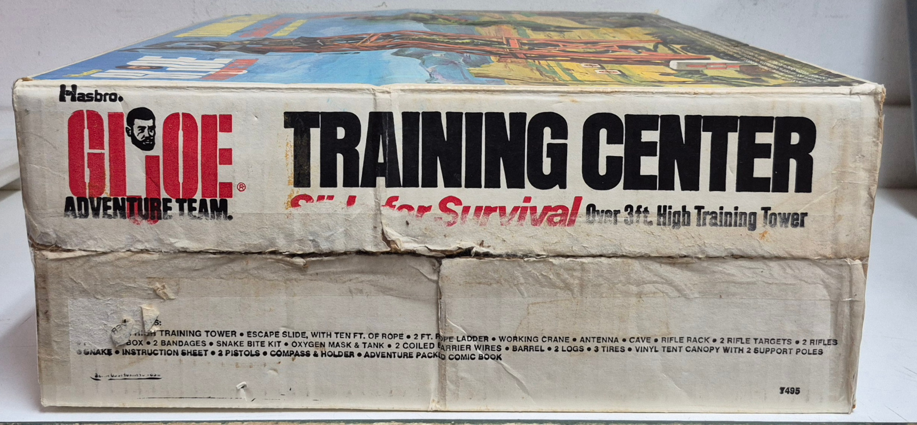 hasbro-1973-gi-joe-adventure-team-training-center-slide-for-survival-with-sears-exclusive-searchlight-5 Hasbro 1973 G.I. Joe Adventure Team Training Center Slide for Survival with Sears Exclusive Searchlight and Play Mat Complete in the Box 5