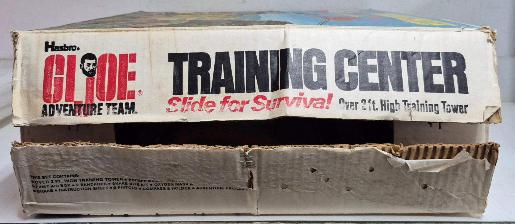 hasbro-1973-gi-joe-adventure-team-training-center-slide-for-survival-with-sears-exclusive-searchlight-6 Hasbro 1973 G.I. Joe Adventure Team Training Center Slide for Survival with Sears Exclusive Searchlight and Play Mat Complete in the Box 6