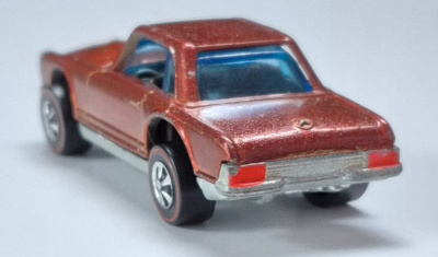 hot-wheels-1969-orange-mercedes-benz-280-sl-2 1969 Mattel Redline Hot Wheels Orange Mercedes-Benz 280 SL 2