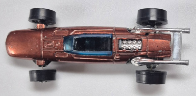 hot-wheels-1969-redline-copper-indy-eagle-5 1969 Mattel Redline Hot Wheels Copper Indy Eagle 5