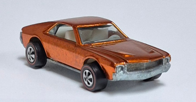 hot-wheels-1969-redline-orange-custom-amx-1 1969 Mattel Redline Hot Wheels Orange Custom AMX - Near Mint 1