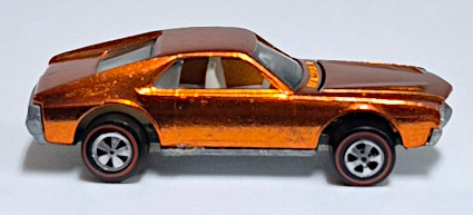 hot-wheels-1969-redline-orange-custom-amx-3 1969 Mattel Redline Hot Wheels Orange Custom AMX - Near Mint 3