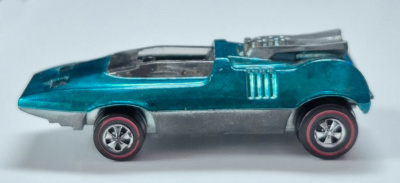 hot-wheels-1970-blue-aqua-peeping-bomb-4 1970 Mattel Redline Hot Wheels Blue Aqua Peeping Bomb - U.S. Casting 4