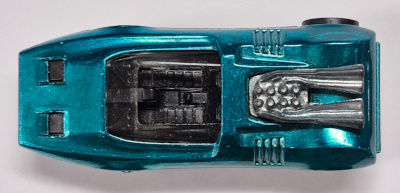 hot-wheels-1970-blue-aqua-peeping-bomb-5 1970 Mattel Redline Hot Wheels Blue Aqua Peeping Bomb - U.S. Casting 5