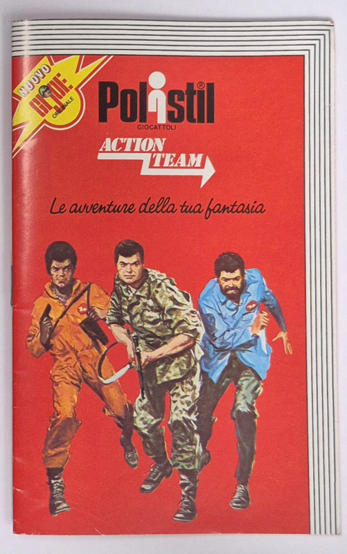 polistil-hasbro-action-team-gi-joe-1975-catalog-1 NM Polistil Action Team Hasbro G.I. Joe 1975 30-page Color Catalog 1