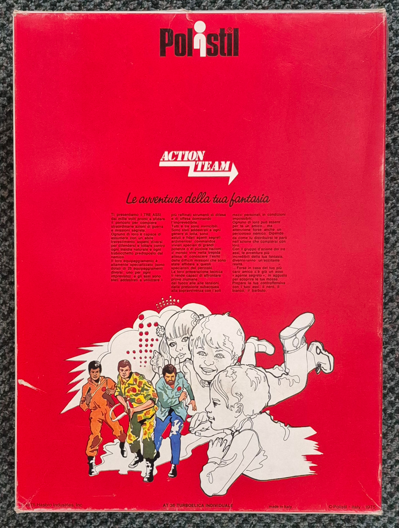 polistil-hasbro-action-team-gi-joe-turbo-copter-equipment-set-20-2 MIB 1975 Polistil Action Team Hasbro G.I. Joe Turboelica Individuale (Turbo Copter) Equipment Set #17: Mint in Box 2