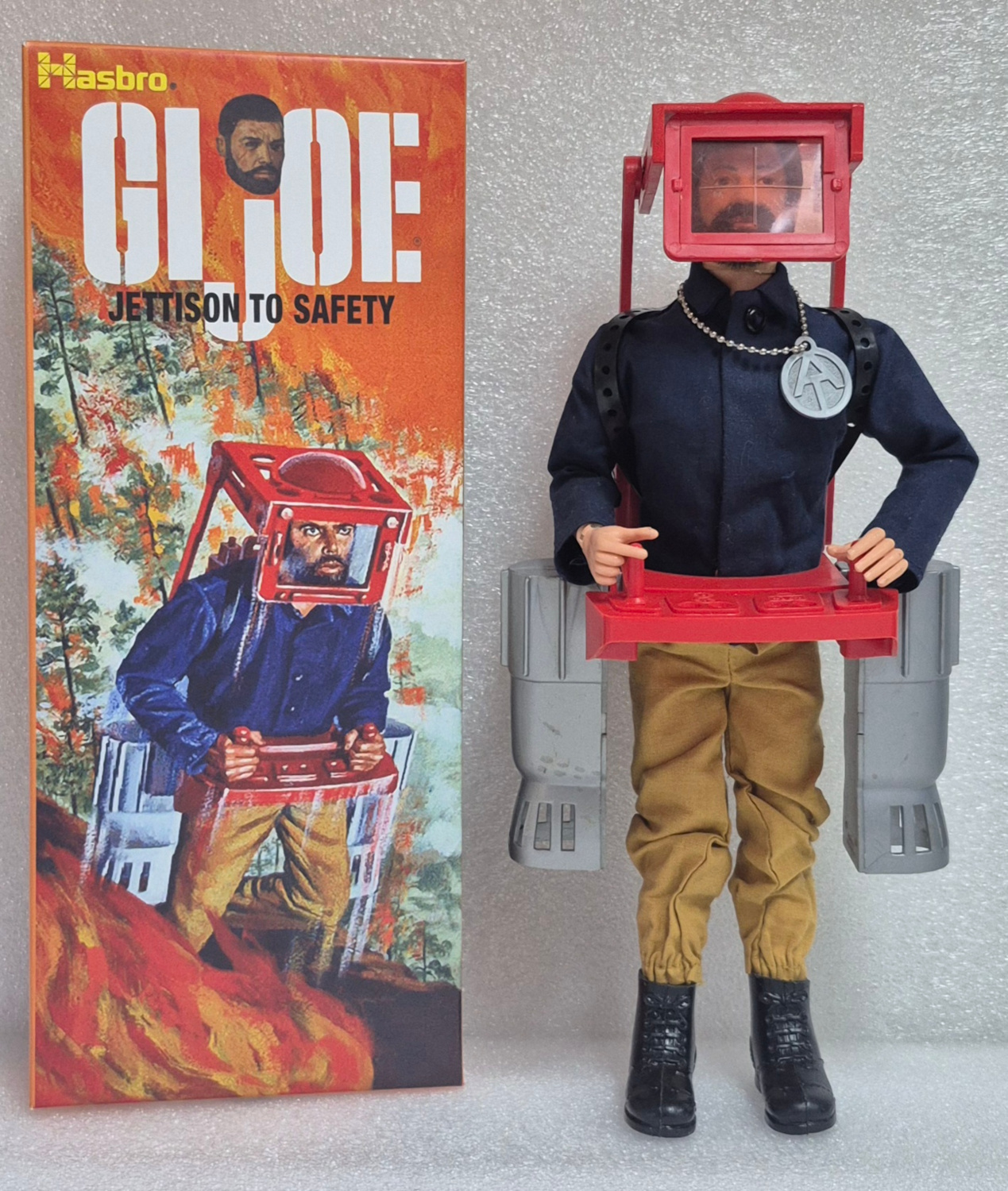 hasbro-1975-gi-joe-adventure-team-land-adventurer-and-jettison-to-safety-equipment-set-7739-2-1 1975 Hasbro G.I. Joe Adventure Team Land Adventurer with Jettison to Safety Equipment Set 7739-2 in Custom Box 1