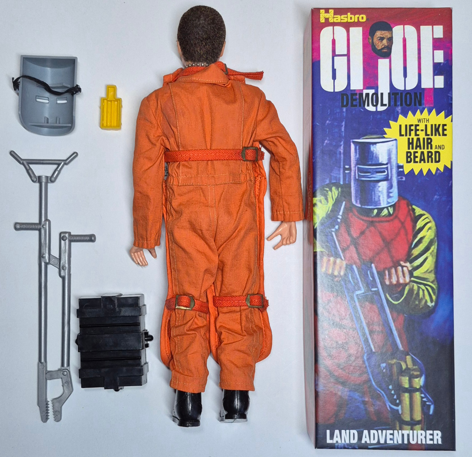 1972-hasbro-gi-joe-adventure-team-man-of-action-and-demolition-set-7370-3 1972 Hasbro G.I. Joe Adventure Team Man of Action with Demolition Equipment Set 7370 in Custom Box 3