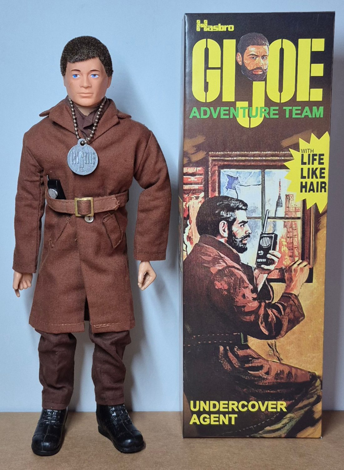 1973-hasbro-gi-joe-adventure-team-man-of-action-and-undercover-agent-set-7309-6-1 1973 Hasbro G.I. Joe Adventure Team Man of Action with Undercover Agent Equipment Set 7309-6 in Custom Box 1