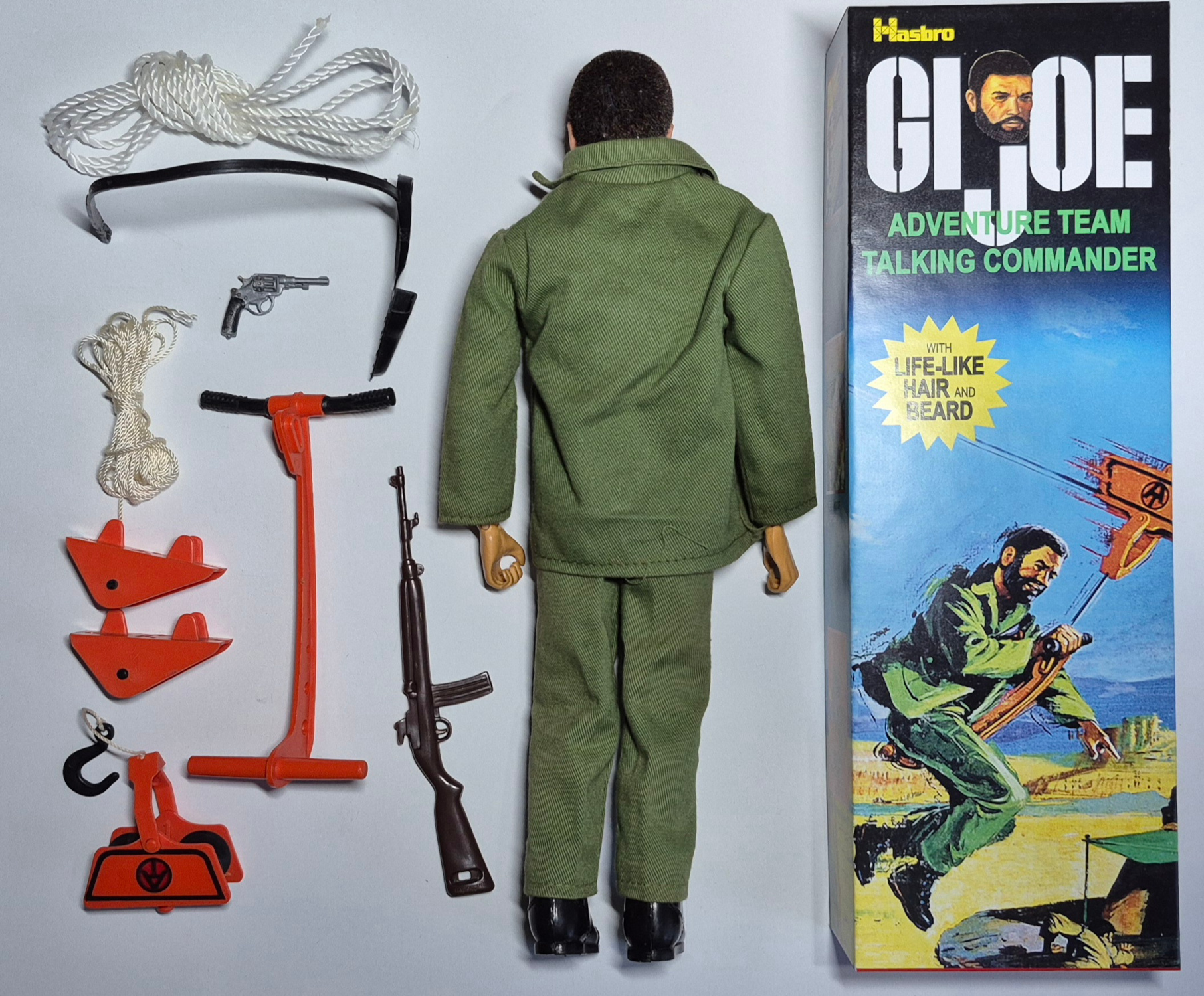 1973-hasbro-gi-joe-adventure-team-talking-commander-with-escape-slide-set-7319-3 1973 Hasbro G.I. Joe Adventure Team Kung Fu Grip Talking Commander with Escape Slide Equipment Set 7319 in Custom Box 3