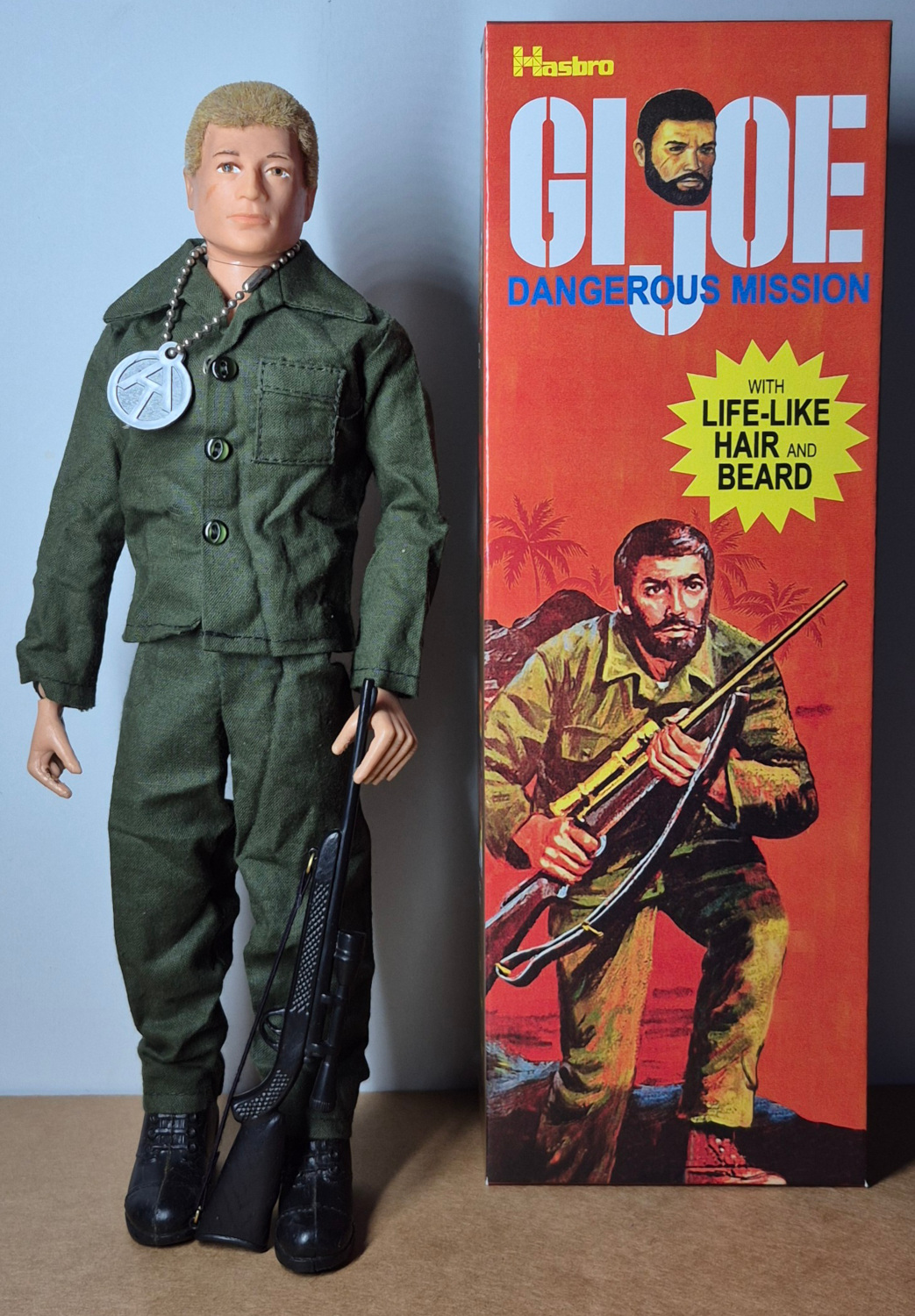 1974 Hasbro G.I. Joe Adventure Team Man of Action with Dangerous Mission Equipment Set 7308-2 in Custom Box 1