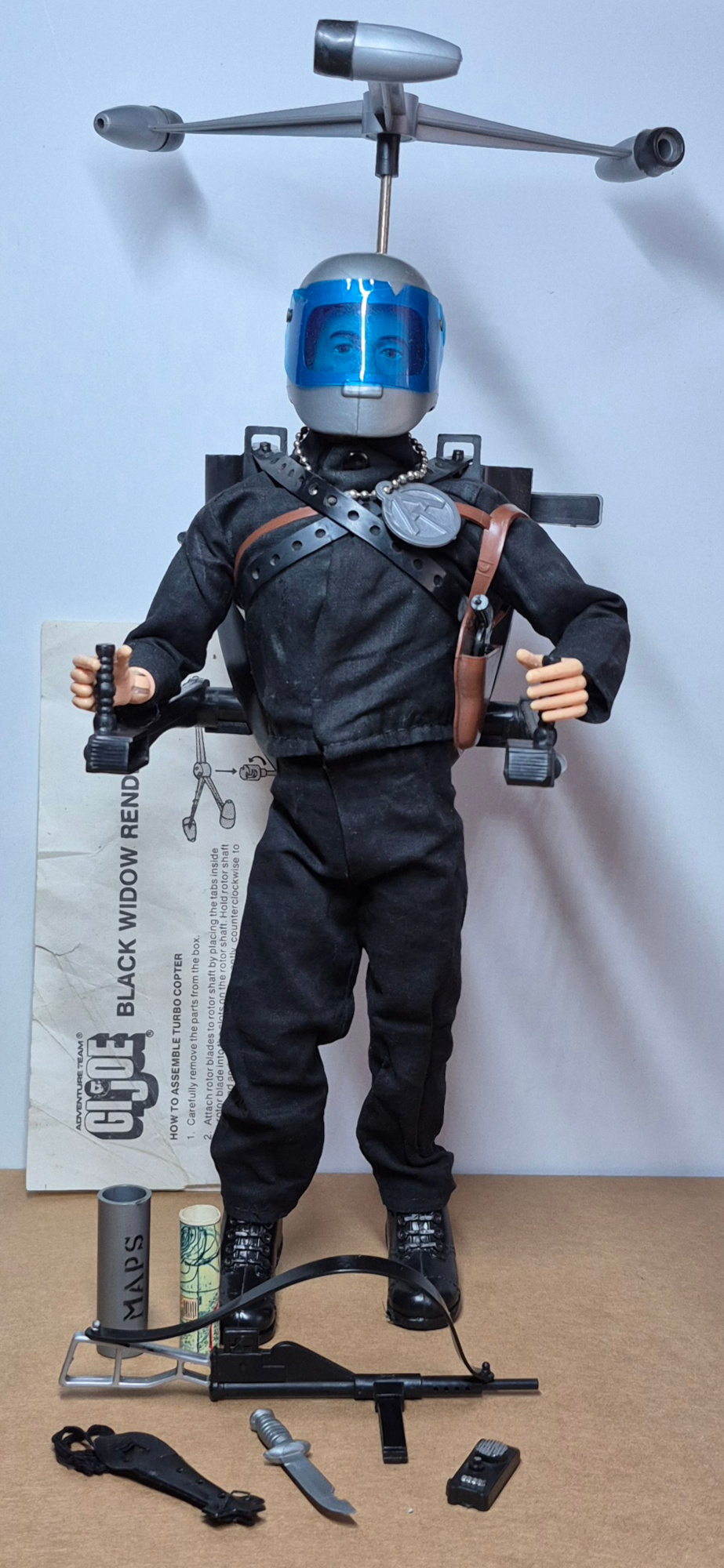 1975-hasbro-gi-joe-adventure-team-land-adventurer-and-black-widow-rendezvou-set-7414-1 1975 Hasbro G.I. Joe Adventure Team Land Adventurer with Black Widow Rendezvous Equipment Set 7414 in Custom Box 1
