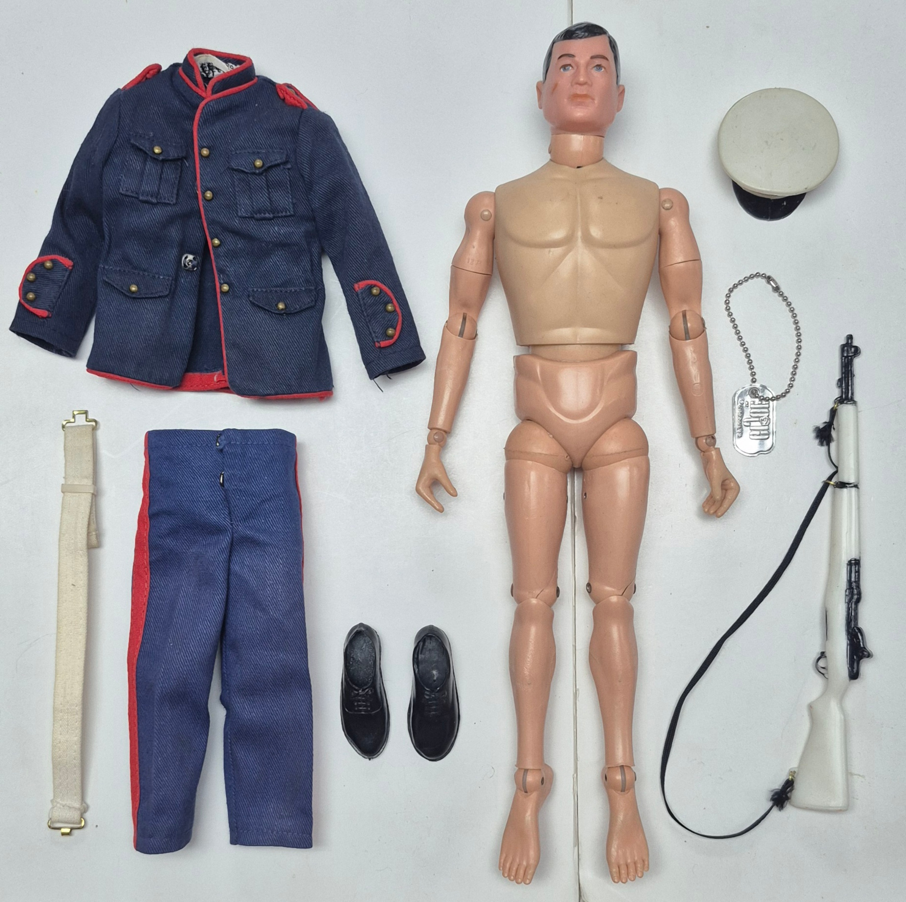 hasbro-1964-gi-joe-action-marine-and-dress-parade-set-7710-5 1964 Hasbro G.I. Joe Action Marine & Marine Dress Set 7710 Complete 5