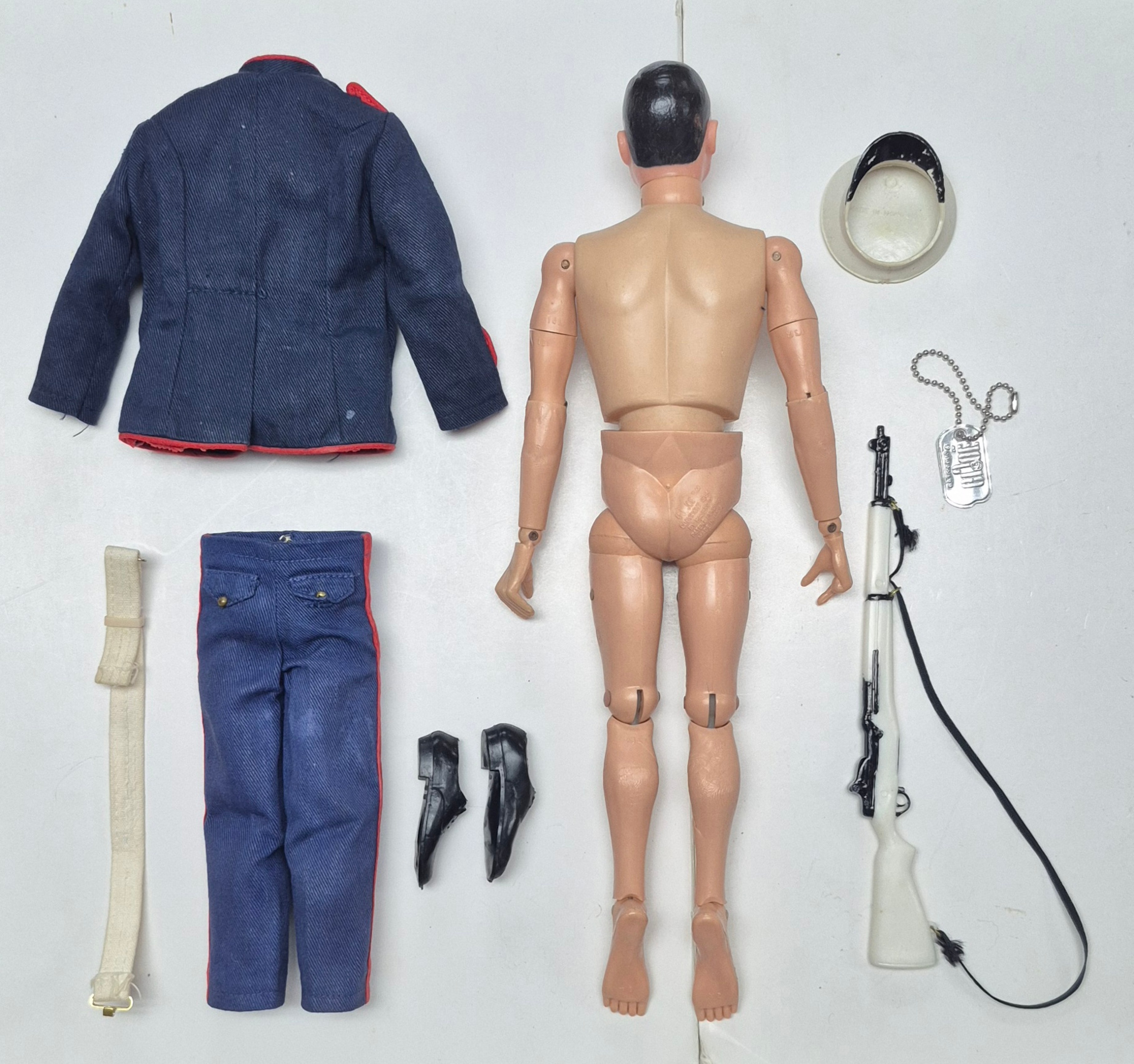 hasbro-1964-gi-joe-action-marine-and-dress-parade-set-7710-6 1964 Hasbro G.I. Joe Action Marine & Marine Dress Set 7710 Complete 6