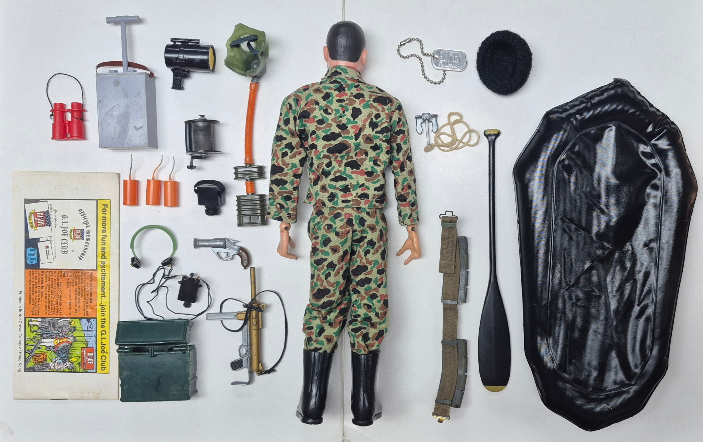 hasbro-1969-gi-joe-action-marine-and-secret-mission-to-spy-island-set-7922-3 1969 Hasbro G.I. Joe Action Marine & Secret Mission to Spy Island Set 7922 Complete 3