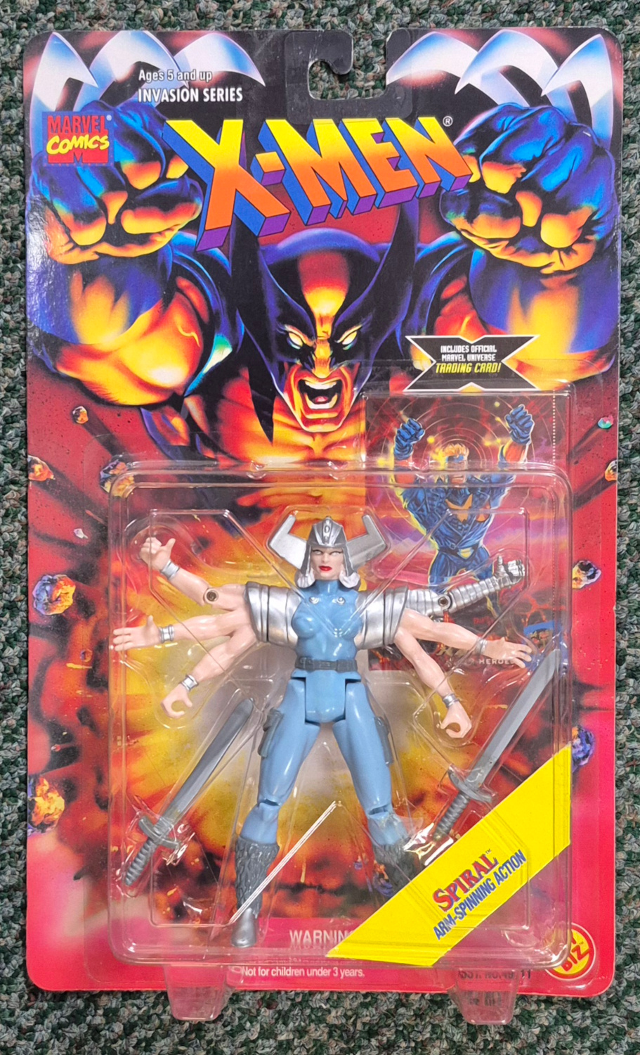 Toy Biz X-Men Invasion Series Spiral Action Figure: Mint on Card 1